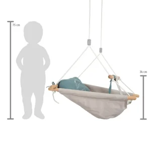 Small Foot Portiques, Balançoires Et Structures De Jeux | Jouets À Bascule Et Porteurs>Balancelle Cosy en Bois pour Bébé (Usage Intérieur)