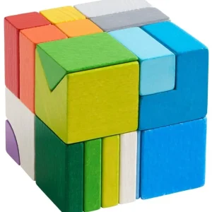 Haba Blocs, Briques Et Planchettes De Construction>Blocs de Construction en Bois - Défi 8 cubes