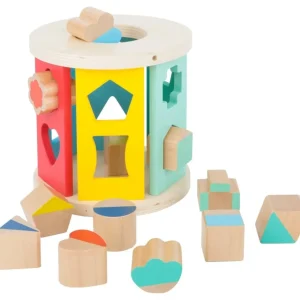 Small Foot Jouets À Empiler Et À Encastrer>Boîte à Formes en Bois pour Bébé - Rouleau