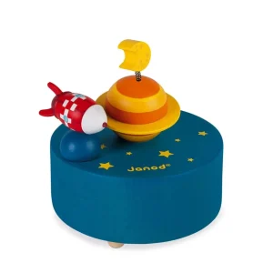 Janod Boîtes À Musique Et Veilleuses>Boîte à Musique en Bois pour Enfant - Galaxy