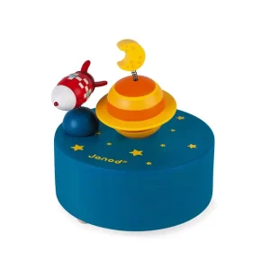 Janod Boîtes À Musique Et Veilleuses>Boîte à Musique en Bois pour Enfant - Galaxy