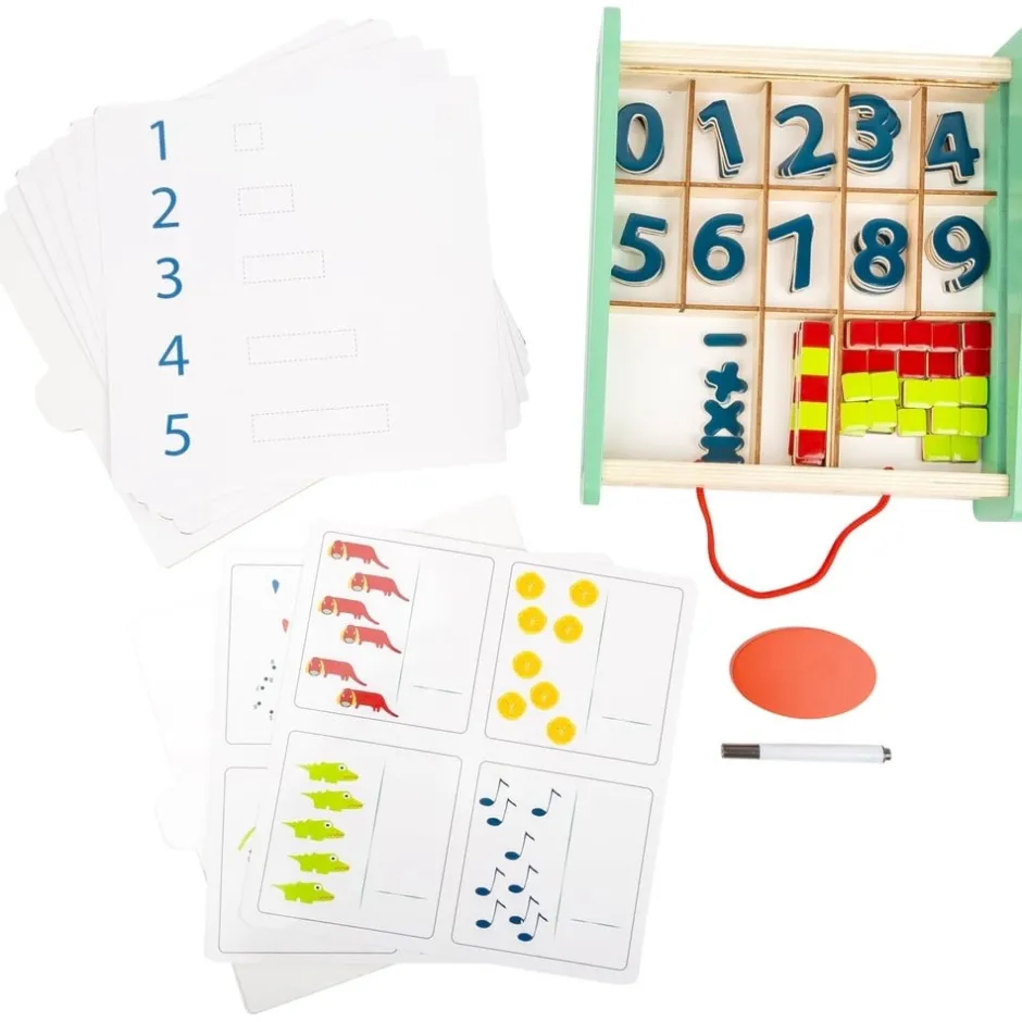 bote_dapprentissage_magnt_1.webp Small Foot Chiffres Et Calcul>Boîte d'apprentissage magnétique en bois - Jeux éducatifs