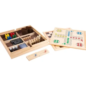 Small Foot Jeux De Plateau>Boîte de Jeux de Société Classiques 9 en 1 en Bois Les Indémodables