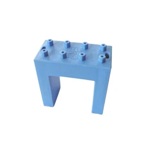 Wonderworld Circuits À Billes En Bois>Briques Bleues (16 pièces) en Bois Recyclé et Plastique