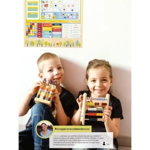 Small Foot Heure Et Temps>Calendrier éducatif magnétique en bois