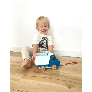 Small Foot Jouets À Tirer Et À Pousser>Camion Benne à Tirer en Bois pour Bébé