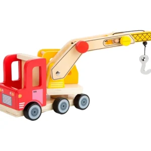 Small Foot Véhicules Et Garages>Camion Grue en Bois pour Enfant