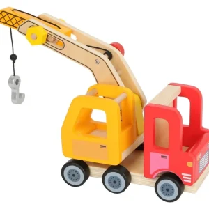 Small Foot Véhicules Et Garages>Camion Grue en Bois pour Enfant