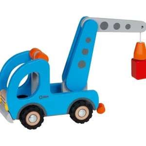 Goki Véhicules Et Garages>Camion Plateau-Grue en Bois pour Enfant