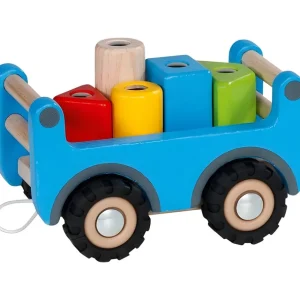 Goki Véhicules Et Garages>Camion Plateau-Grue en Bois pour Enfant