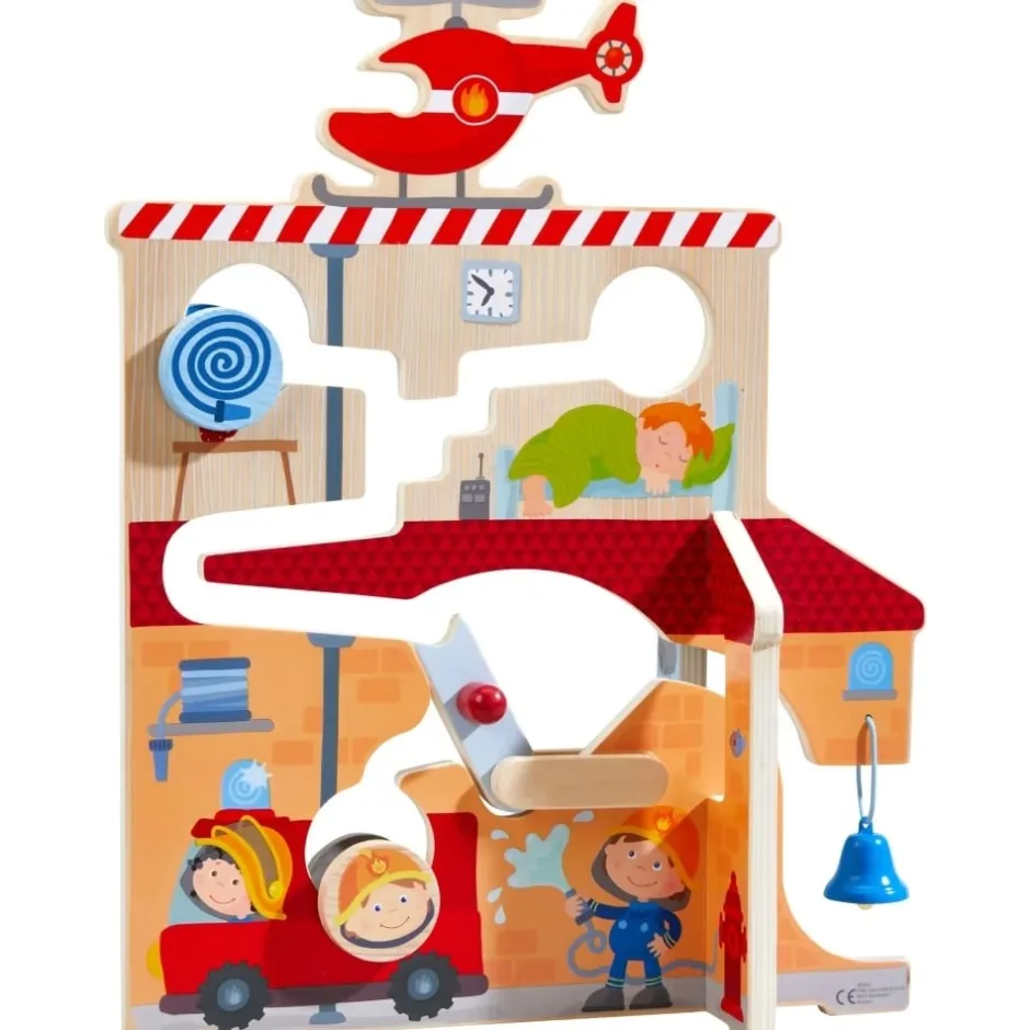 cascade_de_roues_en_bois__1.webp Haba Circuits Et Cascades>Cascade de Roues en Bois La vie en Caserne Enfant