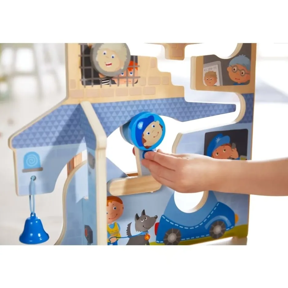 cascade_de_roues_en_bois__6.webp Haba Circuits Et Cascades>Cascade de Roues en Bois La vie en Caserne Enfant