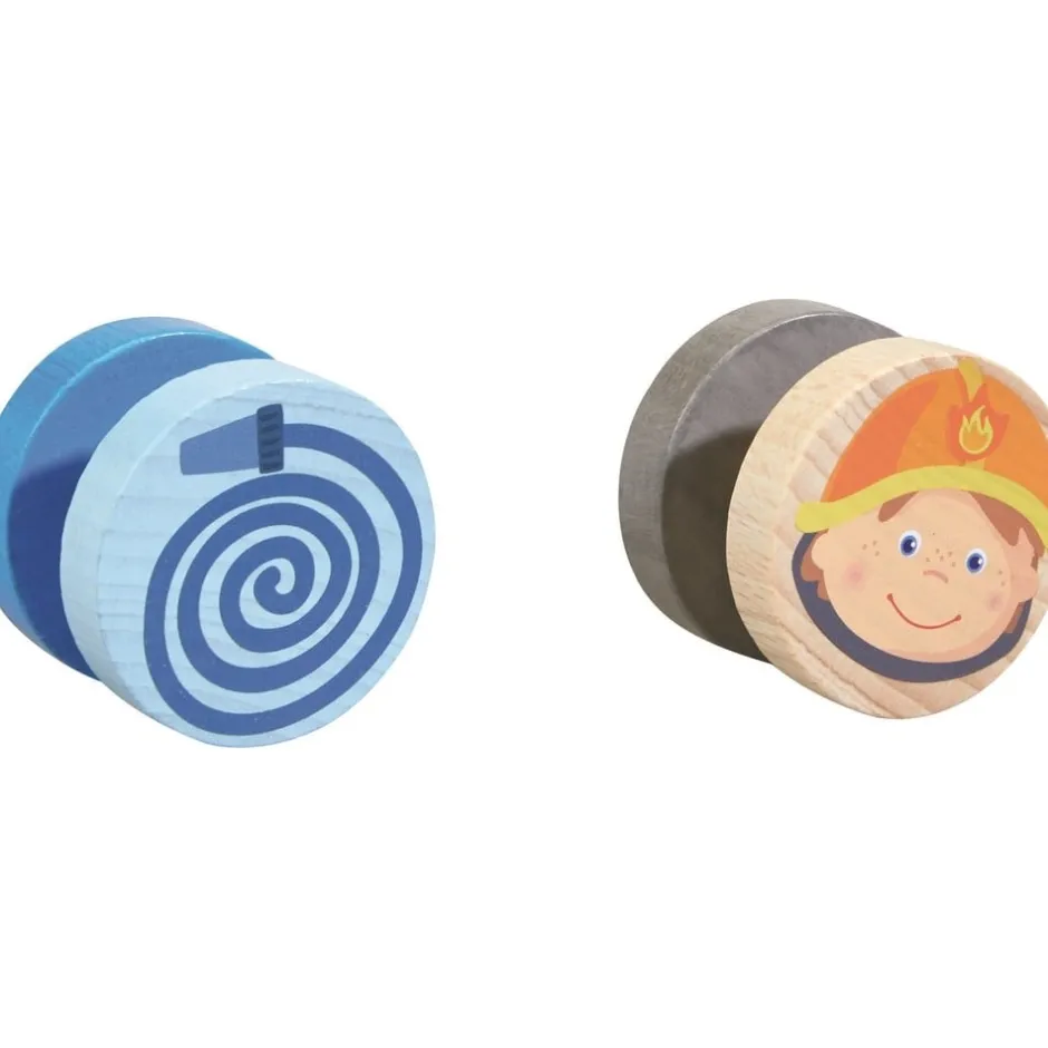 cascade_de_roues_en_bois__8.webp Haba Circuits Et Cascades>Cascade de Roues en Bois La vie en Caserne Enfant