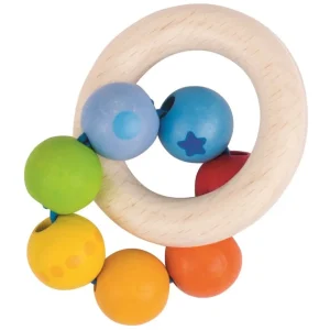 Heimess Premiers Jeux D'éveil Et Accessoires Bébé>Chaine de poussette avec hochet amovible en bois