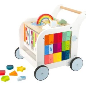 Small Foot Trotteurs Et Chariots De Marche>Chariot de Marche Arc-en-ciel en Bois pour Bébé