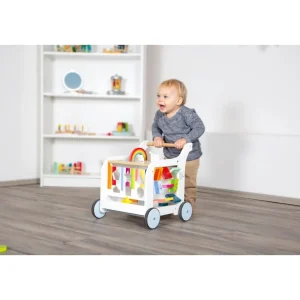 Small Foot Trotteurs Et Chariots De Marche>Chariot de Marche Arc-en-ciel en Bois pour Bébé