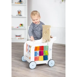 Small Foot Trotteurs Et Chariots De Marche>Chariot de Marche Arc-en-ciel en Bois pour Bébé