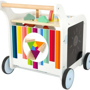 Small Foot Trotteurs Et Chariots De Marche>Chariot de Marche Arc-en-ciel en Bois pour Bébé