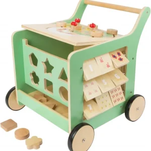 Small Foot Trotteurs Et Chariots De Marche>Chariot de marche bucolique en bois pour bébé