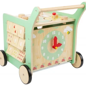 Small Foot Trotteurs Et Chariots De Marche>Chariot de marche bucolique en bois pour bébé