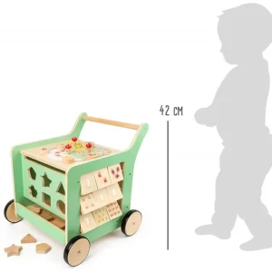 Small Foot Trotteurs Et Chariots De Marche>Chariot de marche bucolique en bois pour bébé