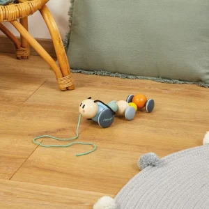 Janod Jouets À Tirer Et À Pousser>Chenille à Promener Sweet Cocoon en Bois pour Bébé