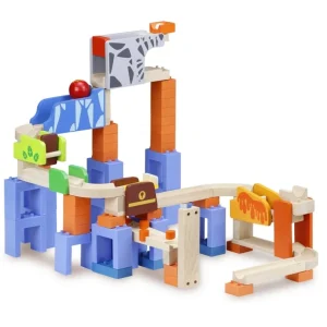 Wonderworld Circuits À Billes En Bois>Circuit à Billes en Bois - Double Course