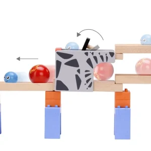 Wonderworld Circuits À Billes En Bois>Circuit à Billes en Bois - Double Course