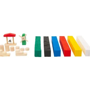 Small Foot Blocs, Briques Et Planchettes De Construction>Circuit de dominos 490 pièces en bois - Jeux de construction