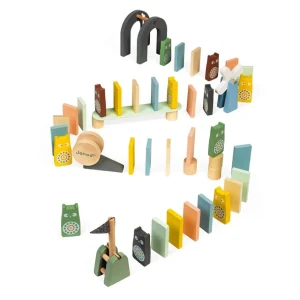 Janod Blocs, Briques Et Planchettes De Construction>Circuit de Dominos en Bois - Sweet Cocoon