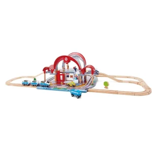 Hape Toys Circuits De Train>Circuit de Train en Bois pour Enfant - Gare TGV