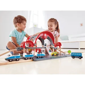 Hape Toys Circuits De Train>Circuit de Train en Bois pour Enfant - Gare TGV