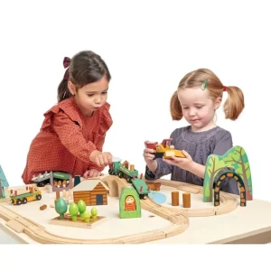 Tender Leaf Circuits De Train>Circuit de Train en Bois pour Enfant - En Forêt