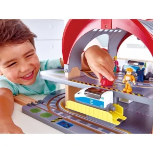Hape Toys Circuits De Train>Circuit de Train en Bois pour Enfant - Gare TGV