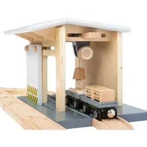 Small Foot Circuits De Train>Circuit de train en bois - Gare de marchandises - Jeux de construction