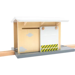 Small Foot Circuits De Train>Circuit de train en bois - Gare de marchandises - Jeux de construction