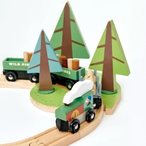 Tender Leaf Circuits De Train>Circuit de Train en Bois pour Enfant - En Forêt