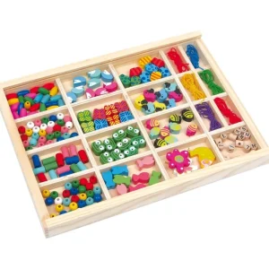 Small Foot Loisirs Créatifs>Coffret de Perles en Bois à Enfiler - Champêtre