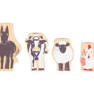 Small Foot Jeux De Plateau>Coffret Multi-Jeux de Société Bois Courses Folles à la Ferme