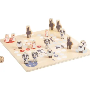 Small Foot Jeux De Plateau>Coffret Multi-Jeux de Société Bois Courses Folles à la Ferme