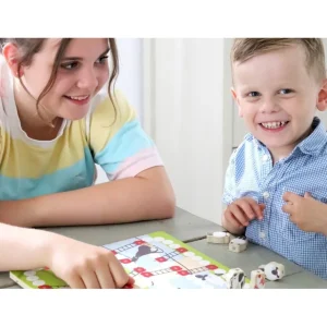 Small Foot Jeux De Plateau>Coffret Multi-Jeux de Société Bois Courses Folles à la Ferme