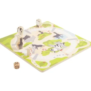 Small Foot Jeux De Plateau>Coffret Multi-Jeux de Société Bois Courses Folles à la Ferme