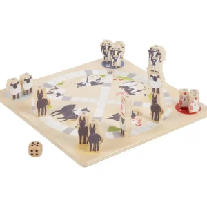 Small Foot Jeux De Plateau>Coffret Multi-Jeux de Société Bois Courses Folles à la Ferme
