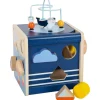 Small Foot Bouliers, Looping Et Tables Multi-activités>Cube de Motricité en Bois pour Bébé - Voyage Marin