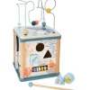 Small Foot Bouliers, Looping Et Tables Multi-activités>Cube de Motricité en Bois pour Bébé Beauté Marine