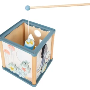 Small Foot Bouliers, Looping Et Tables Multi-activités>Cube de Motricité en Bois pour Bébé Beauté Marine