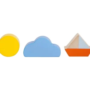 Small Foot Bouliers, Looping Et Tables Multi-activités>Cube de Motricité en Bois pour Bébé - Voyage Marin