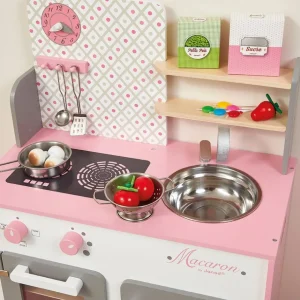 Janod Cuisines, Dinettes Et Marchandes>Cuisine Macaron en Bois pour Enfant Dès 3 Ans