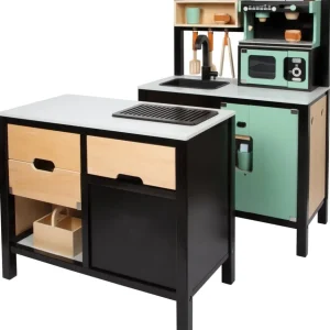 Small Foot Cuisines, Dinettes Et Marchandes>Cuisine modulaire en Bois Style industriel