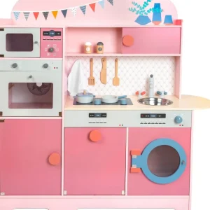 Small Foot Cuisines, Dinettes Et Marchandes>Cuisine Rose Gourmet en Bois pour Enfant